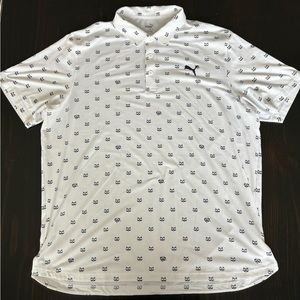 Puma Golf Men’s Polo SZ XL Raccoon
